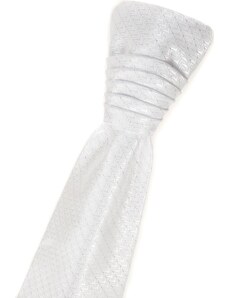 Avantgard Französische weiße Krawatte glänzende Streifen