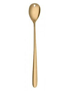 SOLA Latte-/Limonadenlöffel mit Herz PVD light gold - Love Cutlery (116623)