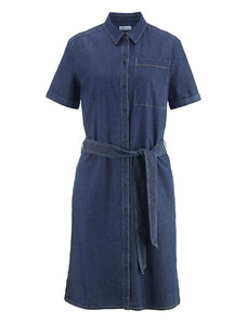 hessnatur & Co. KG Jeans-Kleid aus Bio-Baumwolle mit Leinen