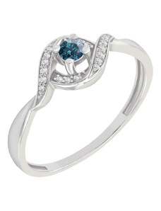 Eppi Verlobungsring mit blauem Diamant Nurisa