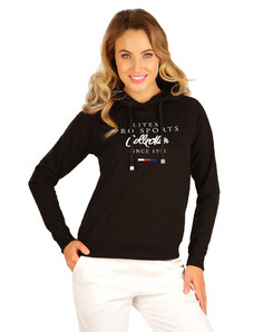 LITEX Damen Sweatshirt mit Kapuzen. 5B224, schwarz