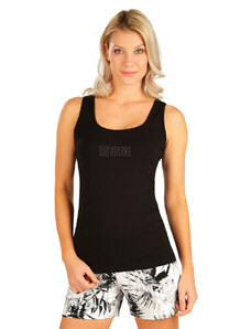 LITEX Damen T-Shirt ohne Ärmel. 5B162, schwarz