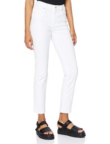 Levi's Damen 724 High Rise Straight Jean, Western White, 28W / 32L