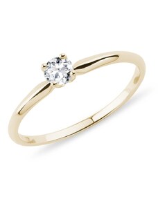 Luxuriöser Verlobungsring mit Diamant in Gelbgold KLENOTA K0300023