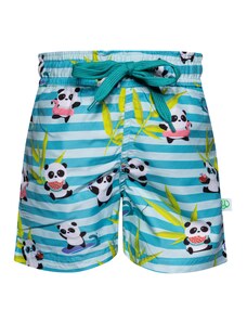 Dedoles Lustige Badeshorts für Jungen Panda im Urlaub