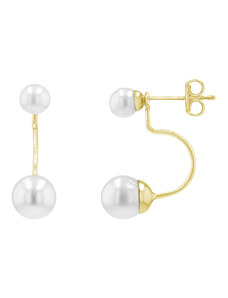 Eppi Goldene Perlenohrringe im minimalistischen Stil Norah