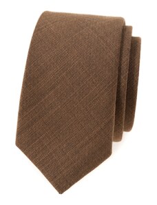 Avantgard Zimtbraune schmale Krawatte
