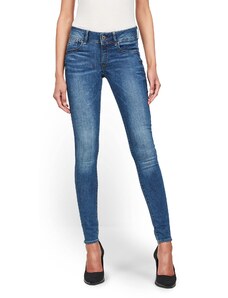 G-STAR RAW Damen Lynn Mid Skinny Jeans, Blau (faded blue D06746-6553-A889), 24W / 28L