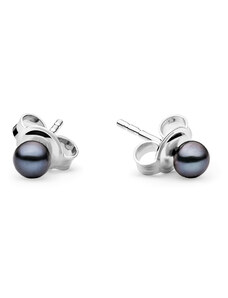 Eppi Minimalistische Ohrringe mit schwarzen Perlen Lyam