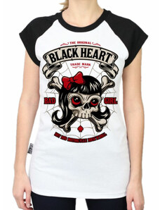 T-Shirt Frauen - LADY LUCK - BLACK HEART - 9040