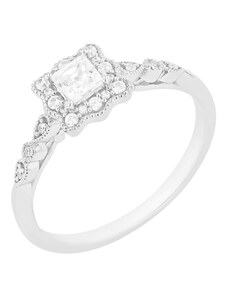 Eppi Vintage-Ring mit glänzenden Diamanten Venera