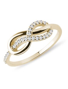 Infinity Goldring mit Diamanten KLENOTA K0528013