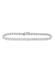Eppi Elegantes silbernes Tennis Armband mit Diamanten Ramess