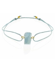 Rohes Aquamarine Armband - Gold Trimakasi