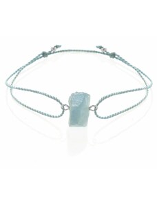 Rohes Aquamarine Armband - Silber Trimakasi