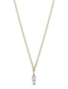 Diamant-Halskette aus 14k Gelbgold KLENOTA K0861013