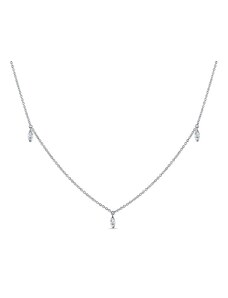Marquise Diamant-Halskette aus Weißgold KLENOTA K0862012