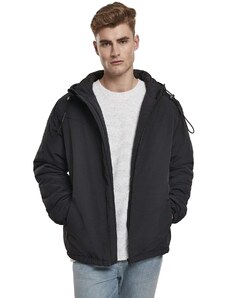 Urban Classics Herren Hooded Easy Jacket Jacke, Schwarz (Black 00007), Small (Herstellergröße: S)