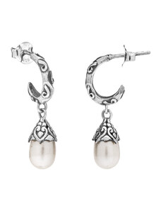 Buka Jewelry Verzierte Ohrringe mit Perle