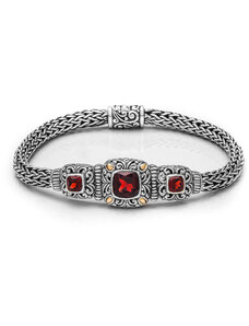 Buka Jewelry Silber-Armband Garnet