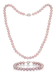 Buka Jewelry Perlen Schmuckset Mutiara Kecil 6 AA rosa