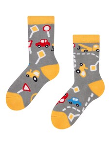 Dedoles Lustige warme Socken für Kinder Autos und Straßen