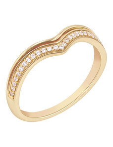 Eppi Gebogener Eternity-Ring mit Diamanten Irving
