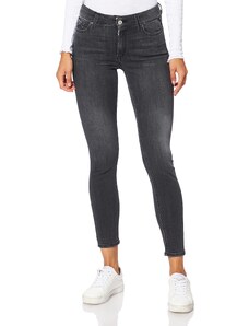Replay Damen Jeans Luzien Skinny-Fit mit Power Stretch, Dark Grey 097 (Grau), 29W / 30L