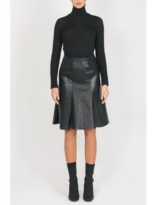 BOGOMIL Flared leather skirt
