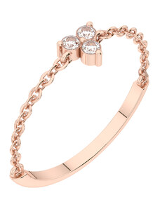 Eppi Ungewöhnlicher minimalistischer Ring mit Diamanten Luthar