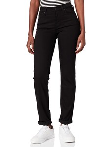 Lee Damen Marion Straight Jeans, Schwarz (Black Rinse 47), 32W / 31L