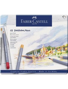 Faber-Castell Goldfaber Aqua Aquarellstifte, 48er Metalletui