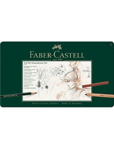 Faber-Castell Pitt Monochrome Set, 33er Metalletui