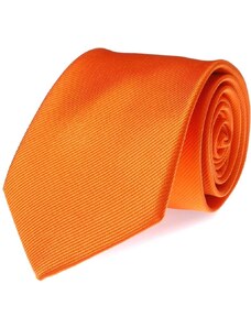 Suitable Krawatte Seide Orange Uni F01 -