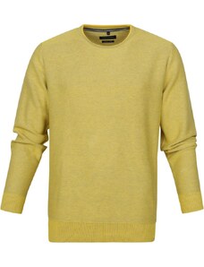 Casa Moda Pullover O-Halsausschnitt Gelb