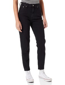 Calvin Klein Damen Mom Jeans, Denim Black, 32 W