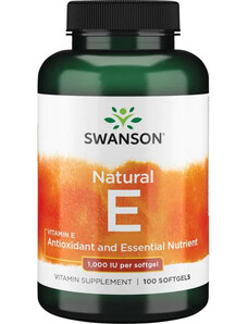 Swanson Natural Vitamin E 100 St., Softgels, 1000 IU