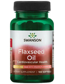 Swanson Flaxseed Oil Lněný olej 1000 mg 100 softgel kapslí
