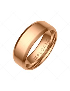 BALCANO - Eden / Gravierbarer Edelstahl Ring mit 18K Roségold Beschichtung