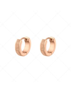 BALCANO - Caprice / Einzigartige Ohrringe aus 18K rosévergoldetem Edelstahl mit Glitzer Oberfläche