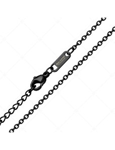 BALCANO - Cable Chain / Edelstahl Ankerkette mit schwarzer PVD-Beschichtung - 2 mm