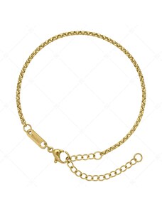 BALCANO - Belcher / Edelstahl Belcher Ketten-Armband mit 18K Gold Beschichtung - 2 mm