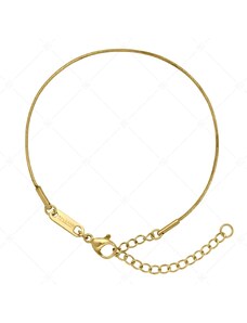 BALCANO - Snake / Edelstahl Schlangenkette Armband mit 18K Gold Beschichtung - 1 mm