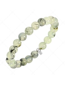 BALCANO - Grünes Trauben Prehnit / Mineral Perlen Armband
