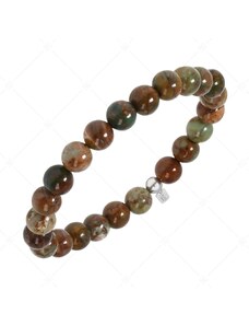 BALCANO - Gold Türkis Jade / Mineral Perlen Armband