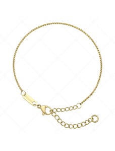 BALCANO - Round Venetian / Edelstahl Venezianer Rund Ketten-Armband mit 18K Gold Beschichtung - 1,2 mm