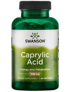 Swanson Caprylic Acid 60 St., Softgels, 600 mg