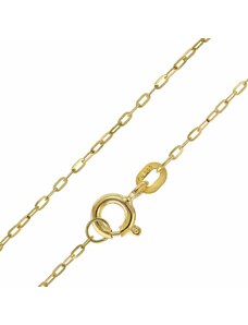 trendor Damen-Halskette 585 Gold / 14 Karat Flachanker 1,1 mm breit 51895-38, 38 cm