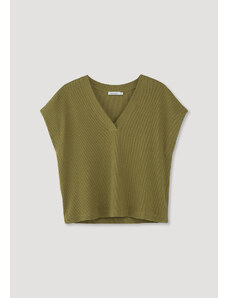 hessnatur & Co. KG Sweater Vest aus Bio-Baumwolle mit Leinen
