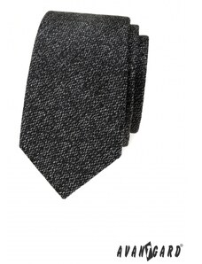 Avantgard Schmale Krawatte mit Struktur in Grau